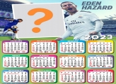 Calendário 2023 Eden Hazard Real Madrid com Foto