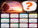 Foto em Calendário 2026 Feliz Páscoa Cristo Vive Online