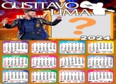 Moldura Calendário 2024 Cantor Gusttavo Lima