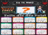 Calendário 2026 Eu te amo Papai Foto Colagem
