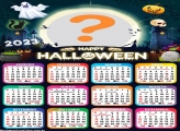 Calendário 2023 Halloween Editar Online Grátis