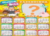 Foto Mensagem Online Calendário 2024 Fazendinha Mundo Bita