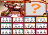 Calendário 2023 Feliz Aniversário Homem de Ferro Montar Online