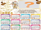 CalendÃ¡rio 2024 Papai Noel Dourado Colar GrÃ¡tis Online