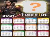 Calendário 2021 Free Fire Montagem de Foto Online