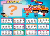 Calendário 2024 3 Palavrinhas Juntar Foto Online