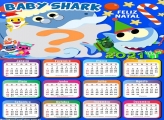 Calendário 2021 Baby Shark de Natal