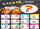 Calendário 2026 Chá Bar Colagem de Fotos