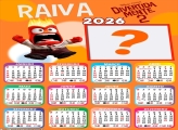Foto Calendário 2026 Raiva Divertidamente 2 Grátis