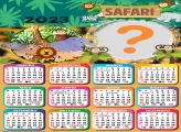 Calendário 2023 Safari Tema Montar Foto Online