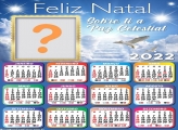 Calendário 2022 Natal Sobre Ti a Paz Celestial Foto Moldura