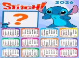 Calendário 2026 Stitch Desenho Montagem de Foto