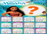 Calendário 2026 Moana Foto Colagem