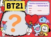 Convite Aniversário BT21