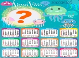 Calendário 2026 Água Viva Colagem Online