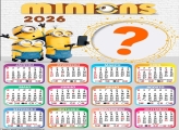 Calendário 2026 Minions Colar Foto Online