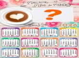 Calendário 2026 Melhor Mãe do Mundo Juntar Foto Online
