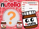 Convite Tema Nutella