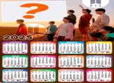Foto Calendário 2025 BTS Moldura
