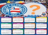 Calendário 2021 Bahia Futebol Foto Montagem