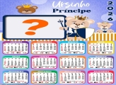 Calendário 2026 Ursinho Príncipe Juntar Foto Online
