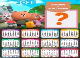 Foto Calendário 2025 Brown e Sua Turma Moldura