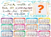 Calendário 2025 Ser Mãe Foto Montagem Online