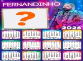 Calendário 2026 Fernandinho Cantor Montagem de Foto