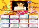 Calendário 2018 Garfield Gato Infantil