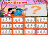 Calendário 2024 Lilo e Stitch Fazer Colagem Online