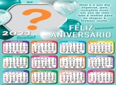 Calendário 2023 com Mensagem de Feliz Aniversário Montar Grátis