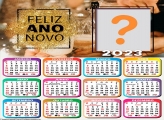 Calendário 2023 Feliz Ano Novo Emoldurar Foto Online