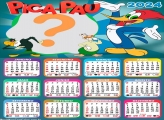 Calendário 2024 Pica-Pau Foto Moldura Grátis