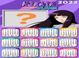 Colagem de Foto Grátis Calendário 2023 Hinata