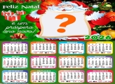 Calendário 2026 Papai Noel Feliz Emoldurar Foto Online