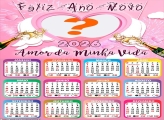 Calendário 2026 Amor da Minha Vida Ano Novo Emoldurar Foto Online