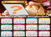 Calendário 2023 Feliz Natal e Prosperidade Papai Noel Virtual