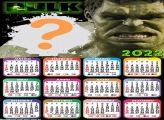 Calendário 2022 O Incrível Hulk para Emoldurar Foto