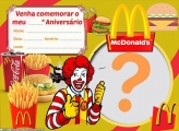 Convite Mc Donalds