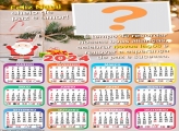 Colagem Online Calendário 2024 Feliz Natal Cheio de Paz e Amor