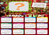 Calendário 2020 Feliz Natal com Mensagem