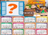 Calendário 2026 Desenho Turma do Chaves Emoldurar Foto Online