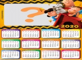 Calendário 2020 Snoopy Desenho Moldura Digital