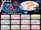 Calendário 2022 Paris Saint Germain Montagem Grátis