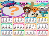 Calendário 2024 Littlest Pet Shop Fazer Montagem de Foto