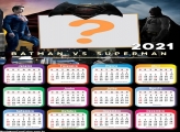 Calendário 2021 Batman vs Superman