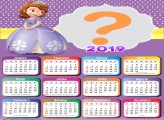 Calendário 2019 Princesa Sofia