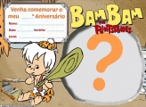 Convite Bambam Flintstone