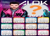 Calendário 2023 Alok Criar Online Foto Montagem