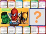 Calendário 2020 Marvel Heroes Horizontal